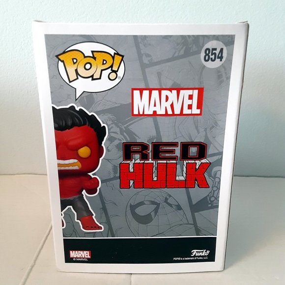 FUNKO POP #854 Marvel Hot Topic Exclusive Red Hulk - Picture 3 of 5